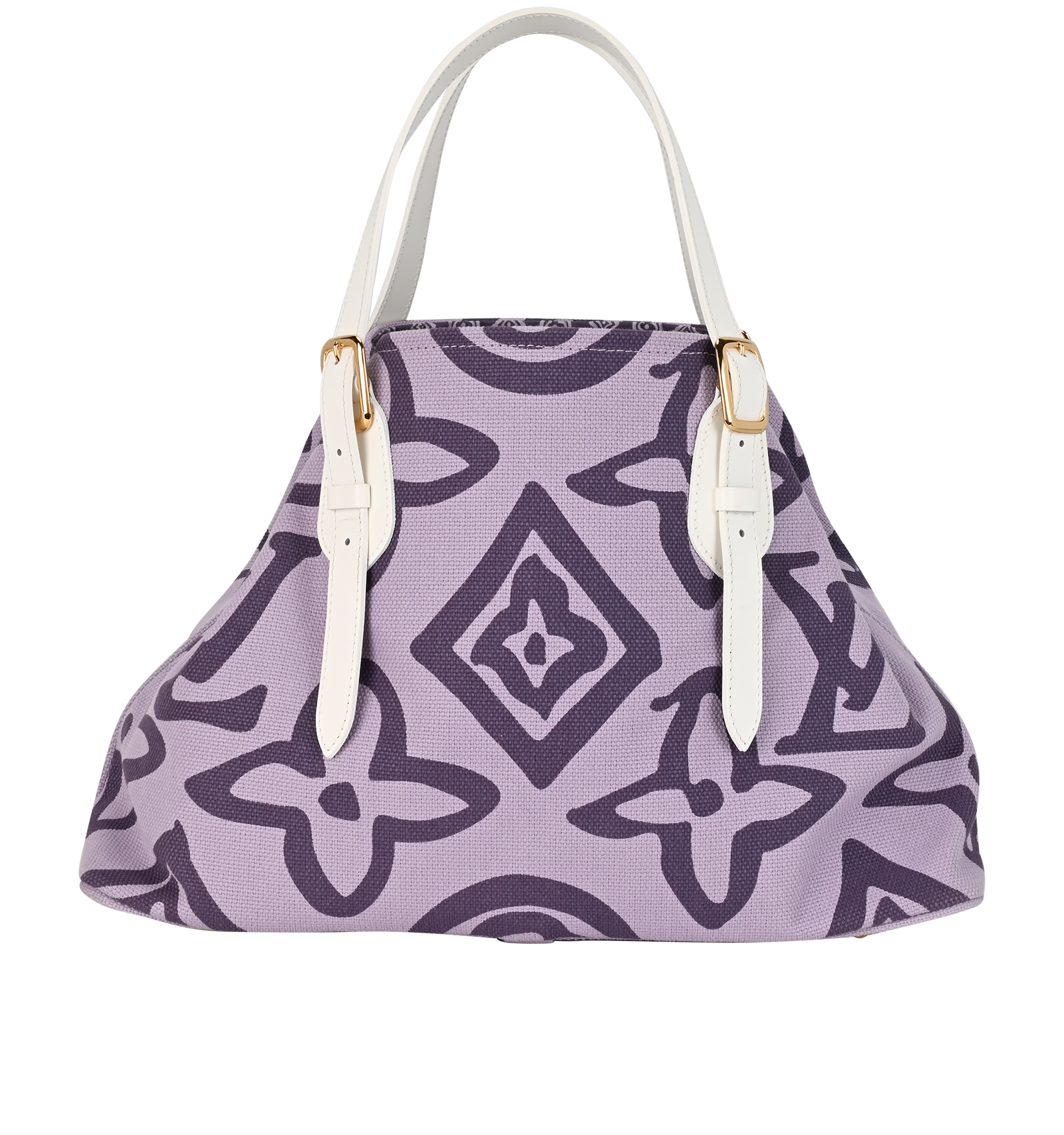 Tahitienne Cabas, &pound;550, Handbags, Purple, Canvas, Back view
